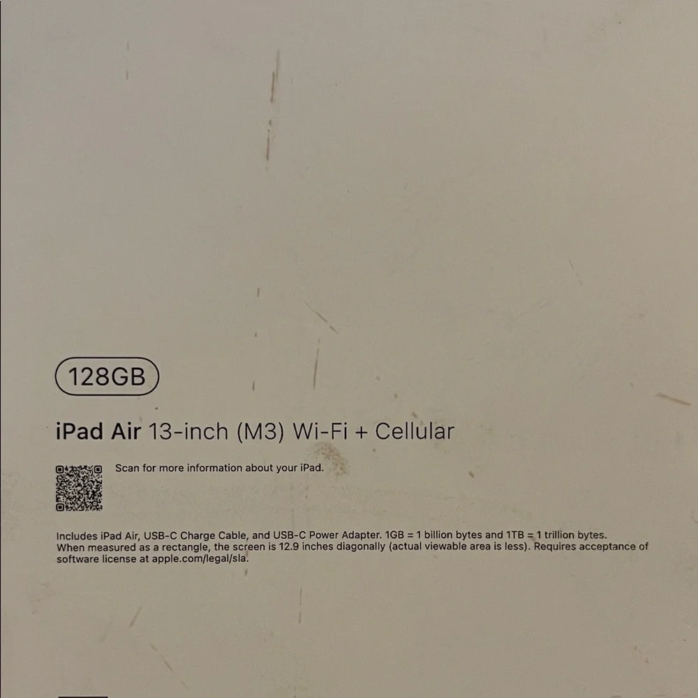 Apple iPad Air Box Brand New with Pink and Purple Design AT&T